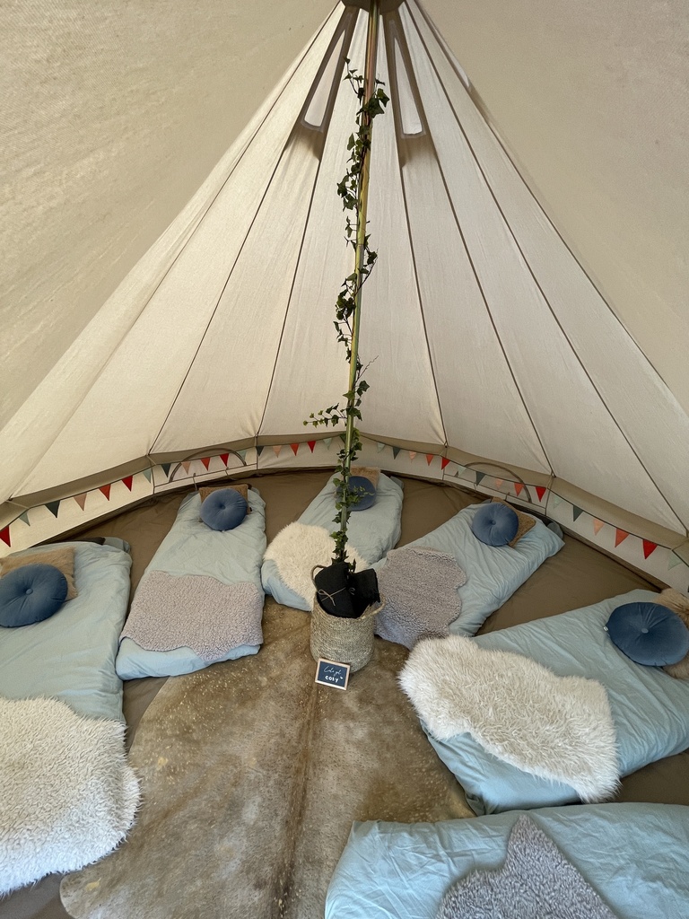Luxe all-in tipi-tent voor 6 personen
